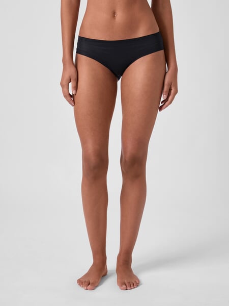 Women’s Clean Cut Briefs Black, presented on a model