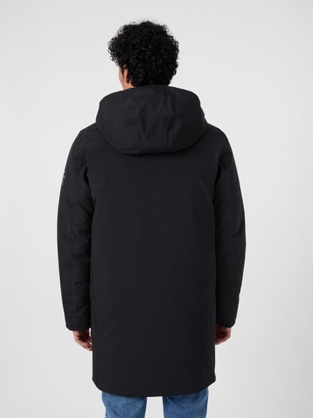 Herren-Winterparka Schwarz, Tragebild