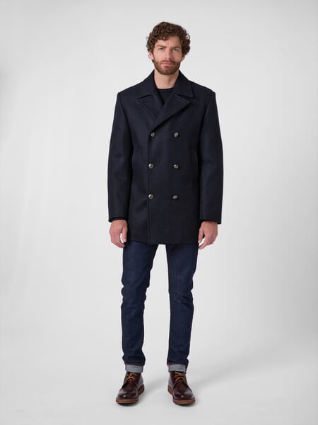 Chaqueta Kaban bretona para hombre Azul marino, Tragebild