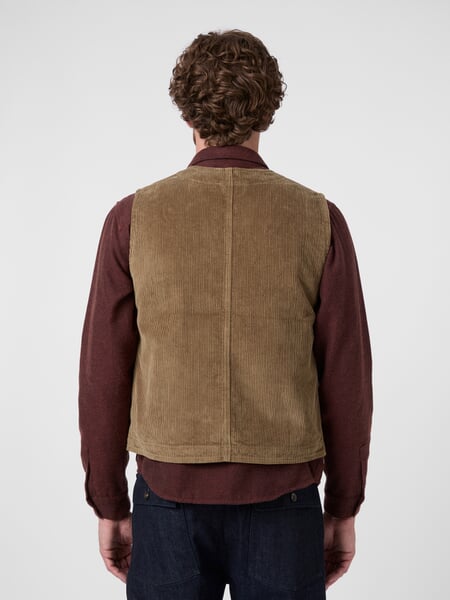 Herren-Roamer-Vest 1937 Cognac, Tragebild