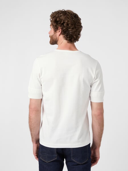 Herren-Henley-Shirt 2M07 Weiß, Tragebild