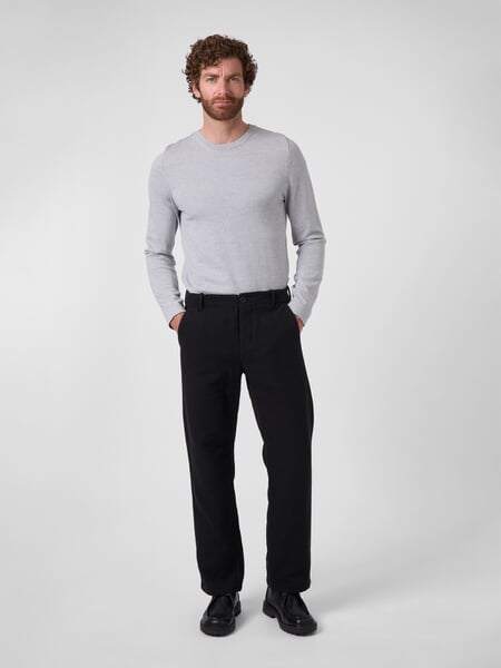 Herrenhose Baumwolle Schwarz, Tragebild