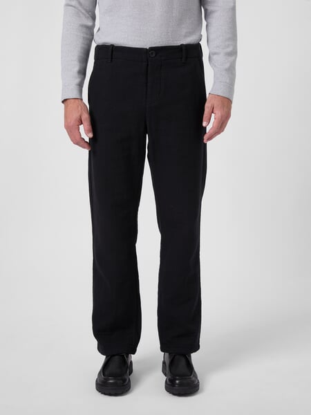 Herrenhose Baumwolle Schwarz, Tragebild
