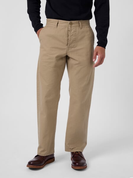 Herren-Chinopants Beige, Tragebild