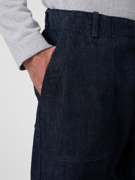 Men's Fatigue Jeans Denim, close-up
