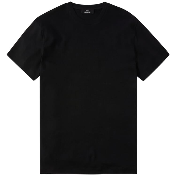 Herre-T-shirt med korte ærmer, Sort
