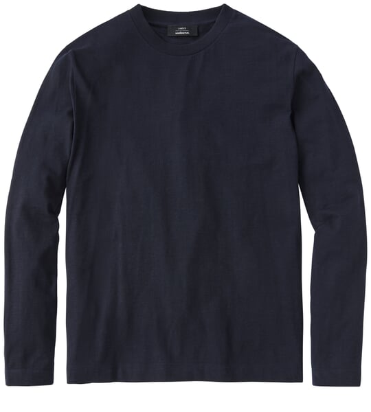 Herrenshirt Langarm Navy