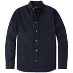Herreskjorte i popelin Navy