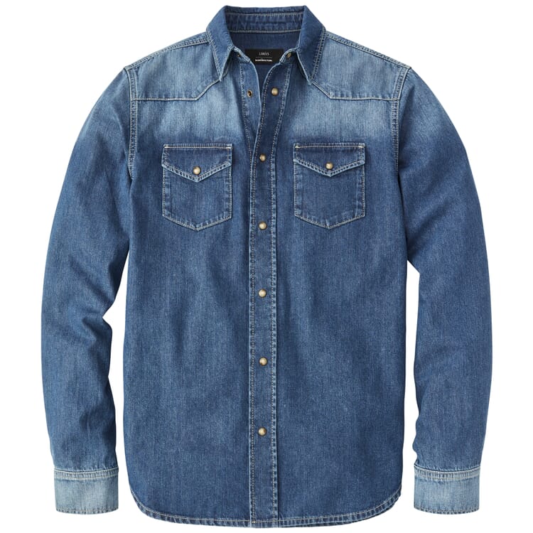 Camicia di jeans da uomo, Denim