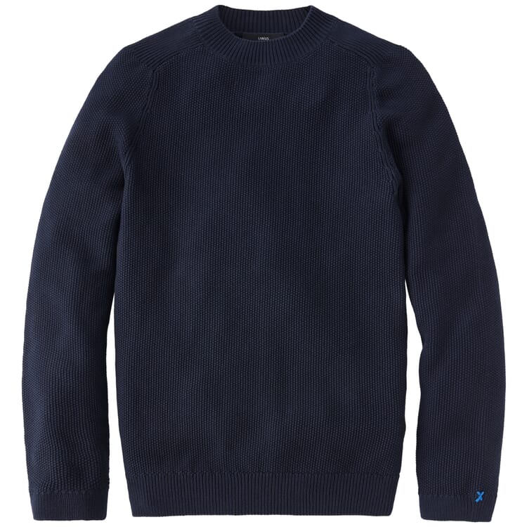 Herre-trøje i bomuld, Navy