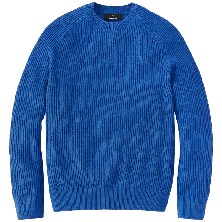 Herrenpullover Patent, Electric Blue
