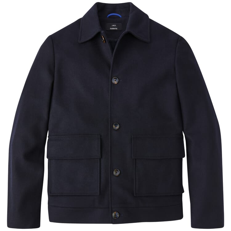 Chaqueta Caban para hombre, Azul marino