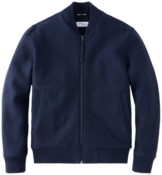 Herrenblouson Wolle Blau