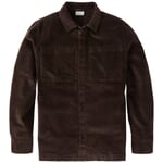 Surchemise en velours côtelé pour homme Marron foncé