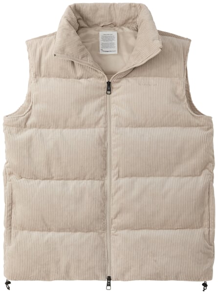 Gilet en velours côtelé pour homme Naturel