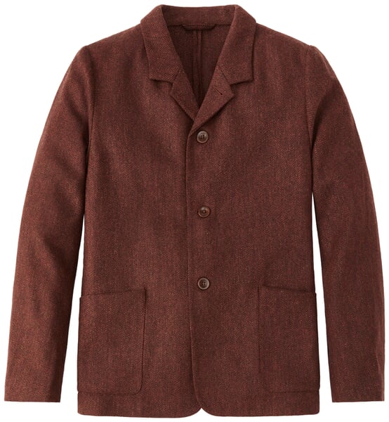 Veste pour homme Herringbone Rouge rouille