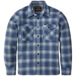 Camisa de lana para hombre de 1943 a cuadros Azul