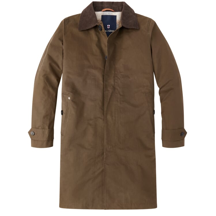 Men's Cotton Coat, Olive Brown