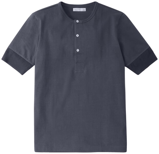 Men's Henley Shirt 2M07 Blue-gray