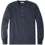 Herre-Henley-langærmet T-shirt 2M06 Blue-gray