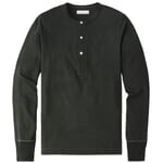 Herren-Henley-Langarmshirt 2M06 Dunkelgrün