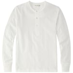 Henley-shirt met lange mouwen voor heren 2M06 Wit