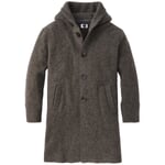 Herren-Kurzmantel Wollwalk Braun