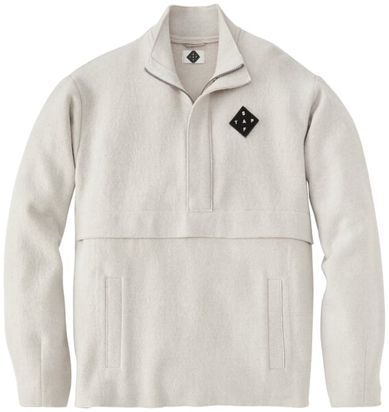 Herrenpullover Wollwalk Hellgrau