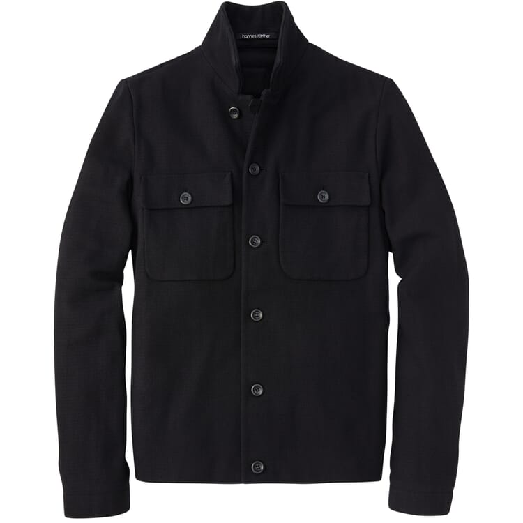 Giacca da uomo in cotone, Nero