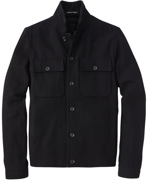 Herrenjacke Baumwolle Schwarz