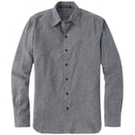 Camicia da uomo in flanella Grigio melange