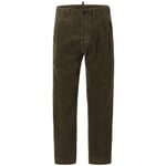 Pantalon en velours côtelé pour homme Olive
