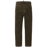 Pantalon en velours côtelé pour homme Olive