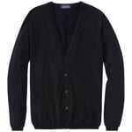 Cardigan da uomo con bottoni Nero-blu