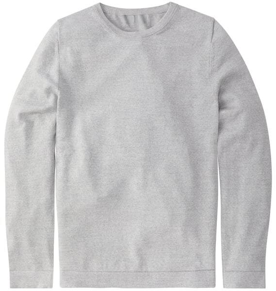 Pulls à col rond pour hommes Gris clair