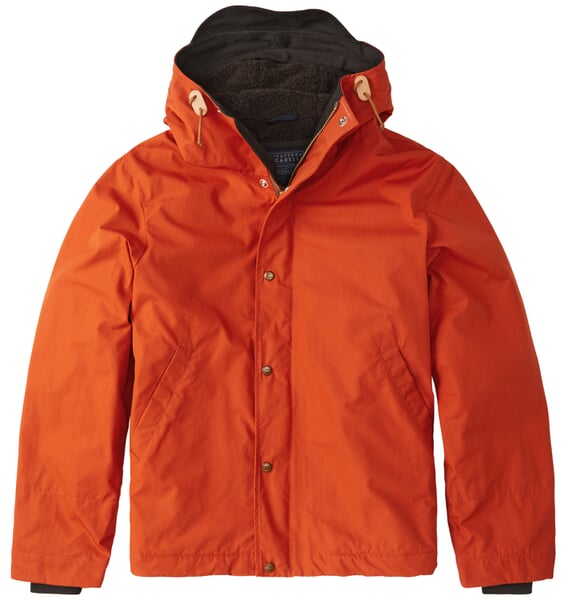 Herrenjacke Baumwolle Orange