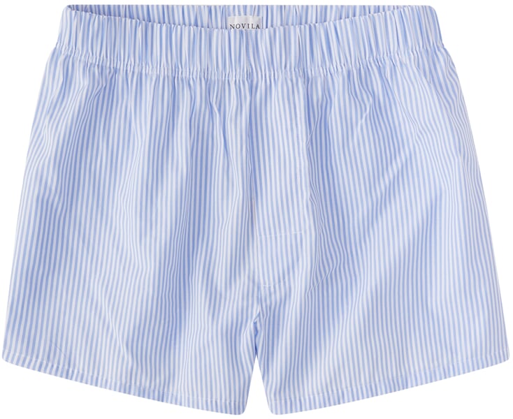 Men's woven boxer shorts White light blue