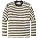 Camiseta de rayas para hombre Blanco roto-oliva