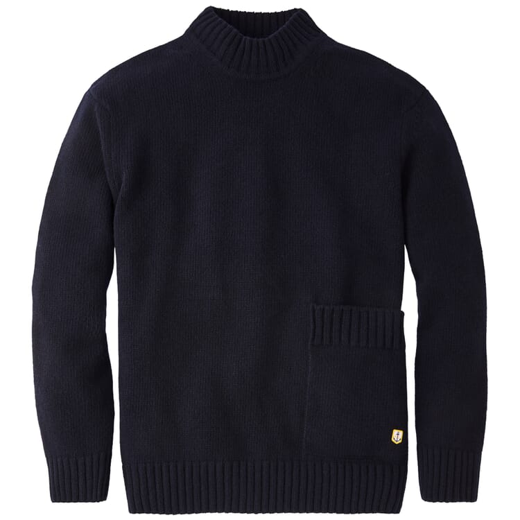Pull pour homme avec poche, Bleu marine