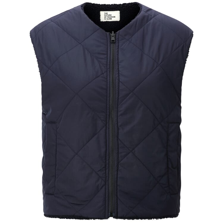 Women's Reversible Vest, Midnight Blue