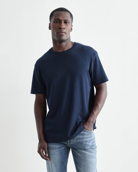 Herrenshirt Halbarm Navy, Fertigungssprozess
