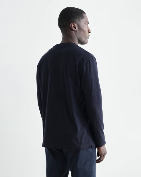 Men's Long-Sleeve Shirt Navy, manufacturing process