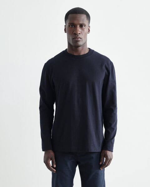 Herrenshirt Langarm Navy, Fertigungssprozess