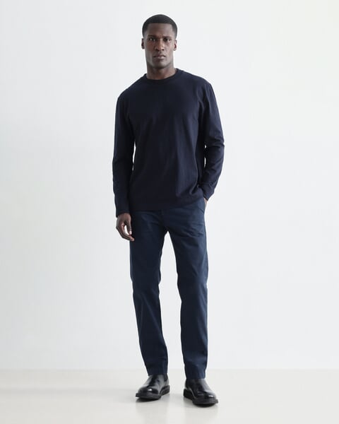 Herrenshirt Langarm Navy, Fertigungssprozess