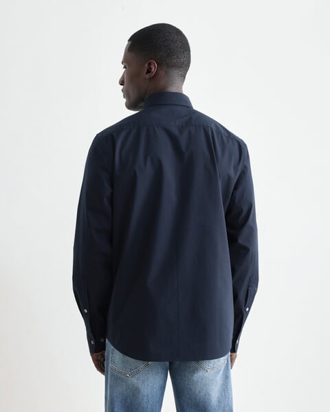 Herrenhemd Popeline Navy, Fertigungssprozess