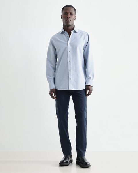 Herrenhemd Chambray Hellblau, Fertigungssprozess
