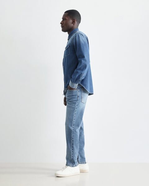 Herren-Jeanshemd Denim, Fertigungssprozess