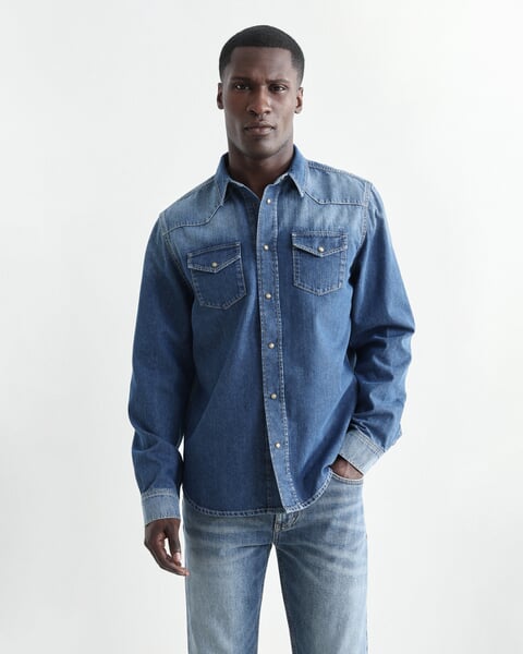 Herren-Jeanshemd Denim, Fertigungssprozess