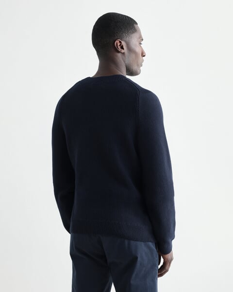 Men's Cotton Sweaters Navy, manufacturing process