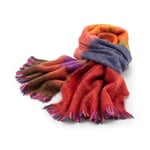 Bufanda grande de restos de lana, multicolor
